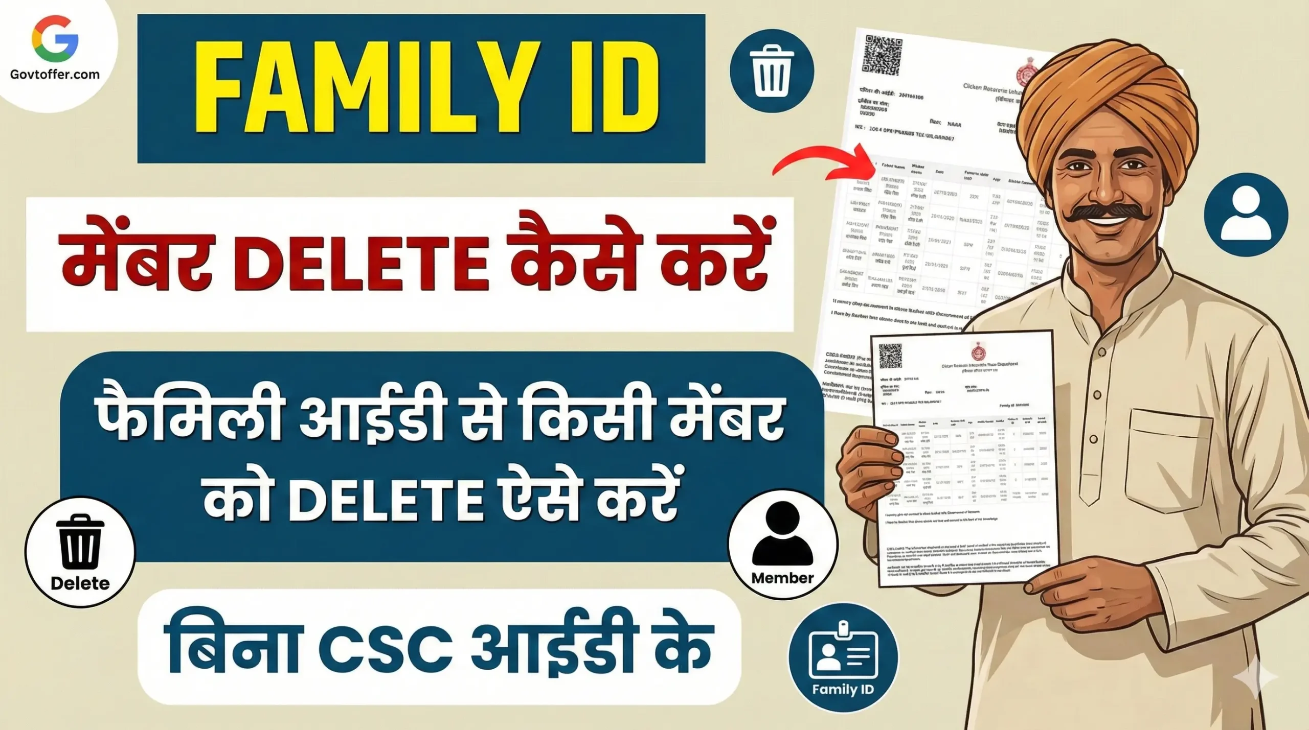 Family ID Se Member Delete Kaise Kare - Complete Guide 2025 govtoffer