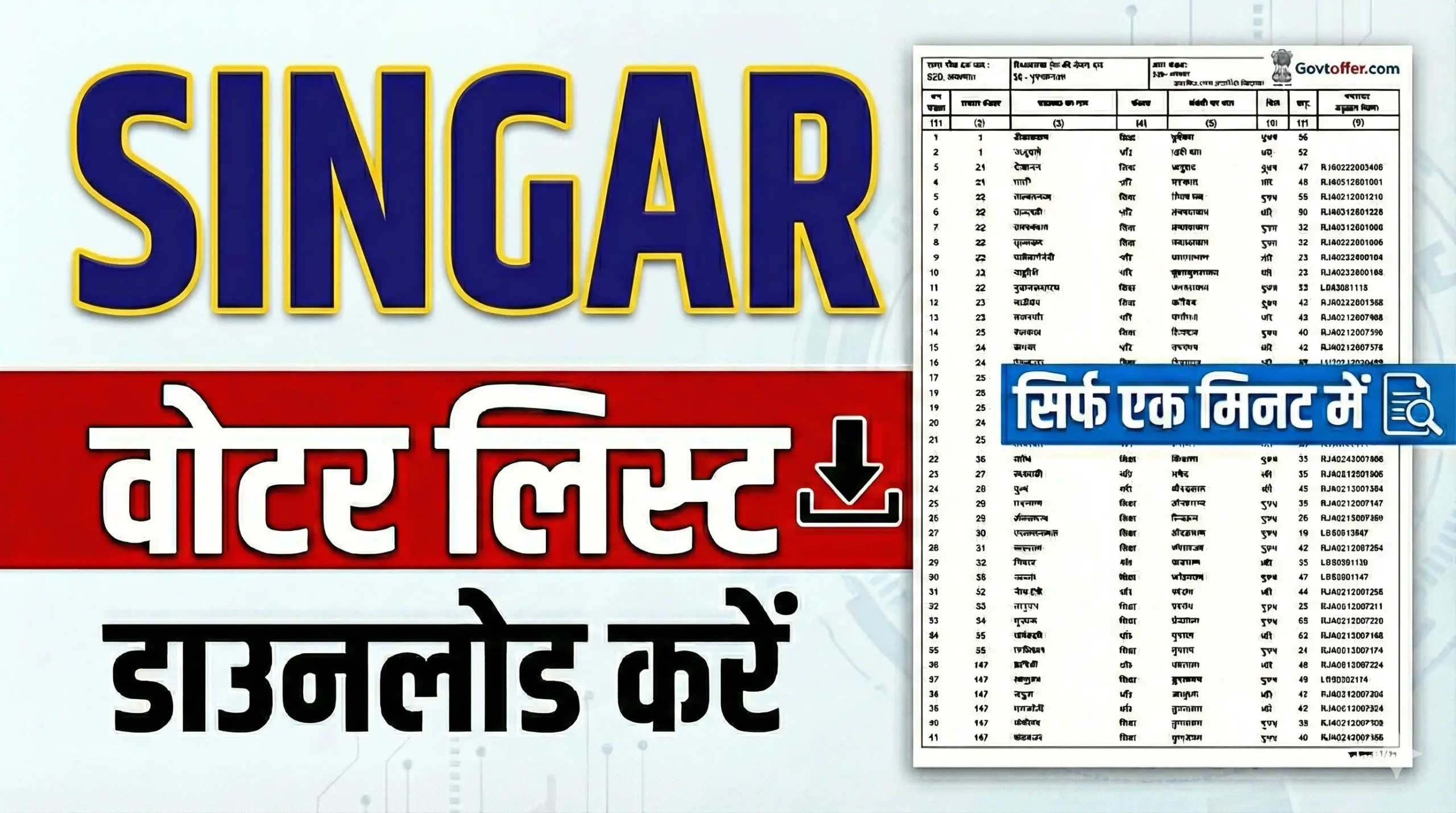 singar nuh mewat voter list