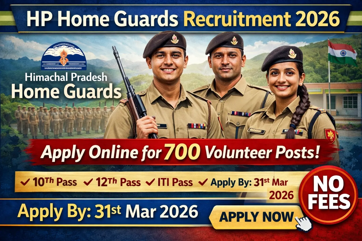 HP Home Guards Recruitment 2026 – Apply Online for 700 Home Guard Volunteer Posts